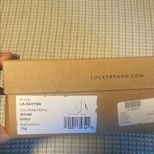 Lucky Brand Ankle Boots in Sesame